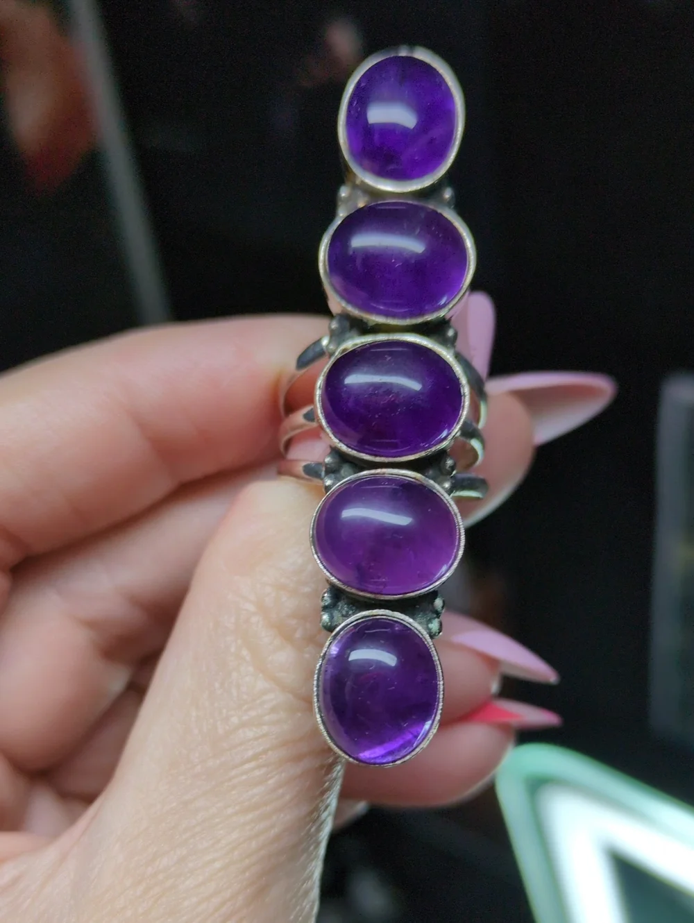 Sterling Silver Purple Amethyst Ring